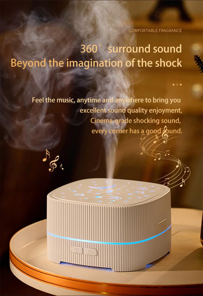 Bluetooth-Musik für den Haushalt Großer Wassertank Aroma-Maschine Desktop Moderner Stil Aromatherapie-Maschine mit verblichenem Atmosphärenlicht 4