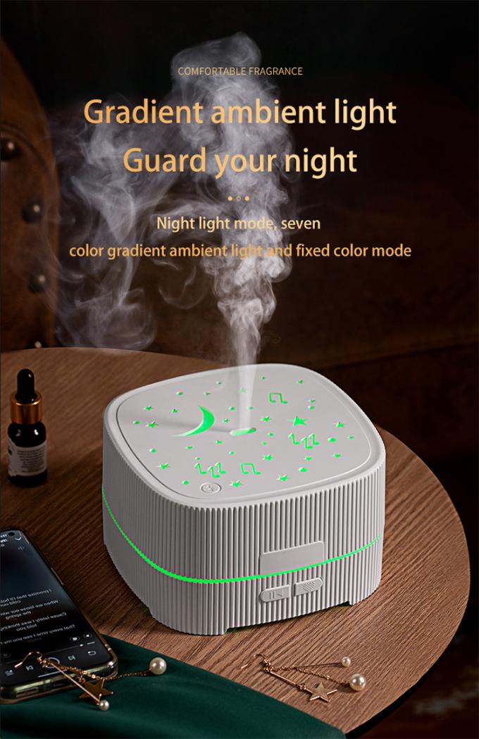 Bluetooth-Musik für den Haushalt Großer Wassertank Aroma-Maschine Desktop Moderner Stil Aromatherapie-Maschine mit verblichenem Atmosphärenlicht 7