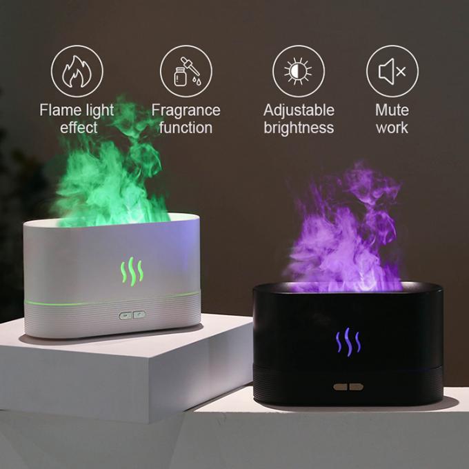 Neueste Hot Sell Luftbefeuchter 180Ml Farbiger Aroma RGB Led Diffuser 3d Flammenbefeuchter Ultraschallöl Flammen Aroma Diffuser 1