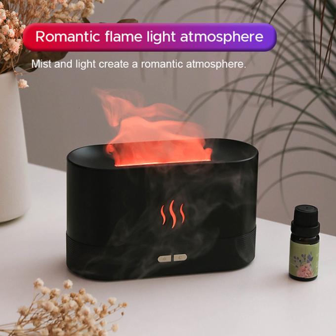 Neueste Hot Sell Luftbefeuchter 180Ml Farbiger Aroma RGB Led Diffuser 3d Flammenbefeuchter Ultraschallöl Flammen Aroma Diffuser 4