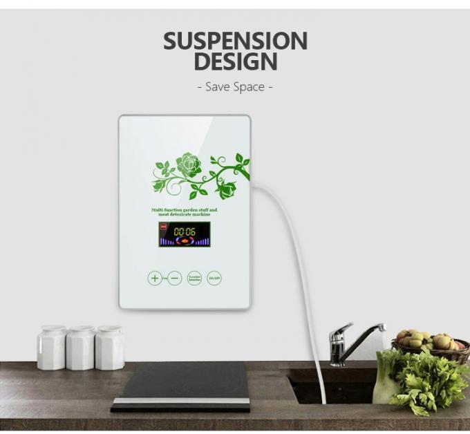 Homefish Glasplatte Portable Obst-Gemüsesterilisierungsmaschine Intelligente Multifunktionsmaschine 400mg/h Ozongenerator für die Küche 11