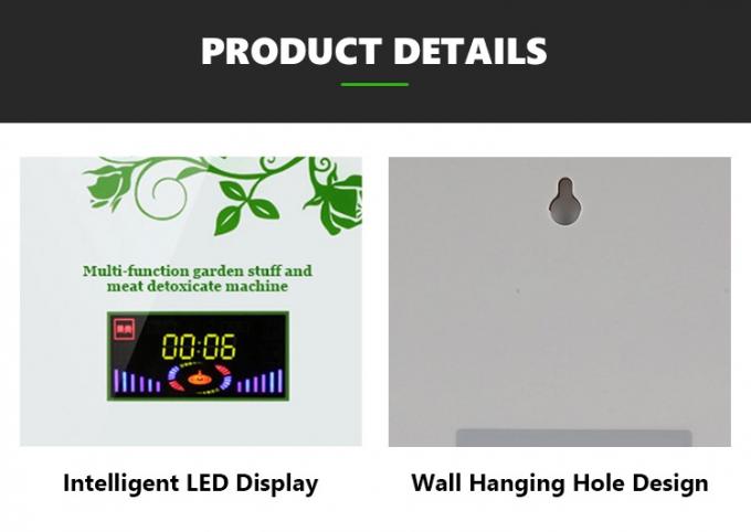 Homefish Glasplatte Portable Obst-Gemüsesterilisierungsmaschine Intelligente Multifunktionsmaschine 400mg/h Ozongenerator für die Küche 10