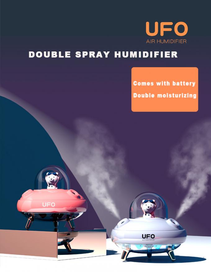 Wireless Wiederaufladbar 400 ml UFO Astronaut Luftbefeuchter USB 5V 3