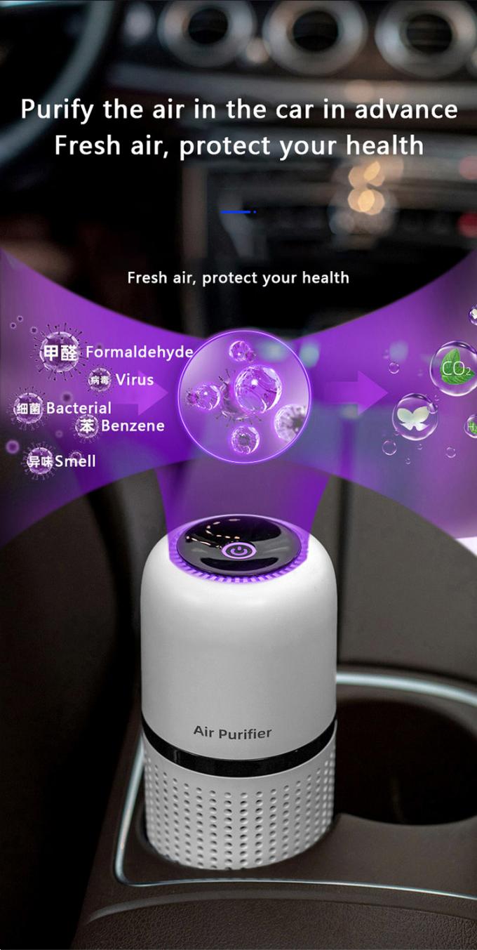 2023 Neue Ankunft Intelligenter tragbarer Auto-Luftreiniger Aromatherapie-Maschine Mehrfachfilterung Negativ Eisenluftreiniger 9