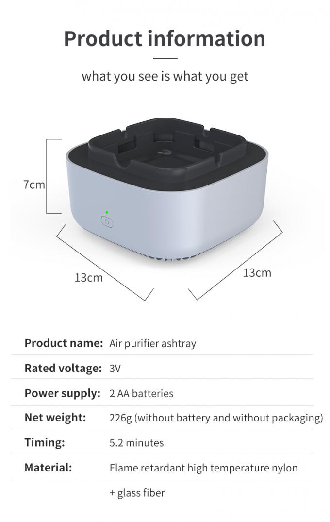 Rauchlose Aschenbecher mit Luftreiniger: Halten Sie Ihre Innen- und Außenräume sauber und rauchfrei mit Smart Air Purifiers Auto Zuhause 12