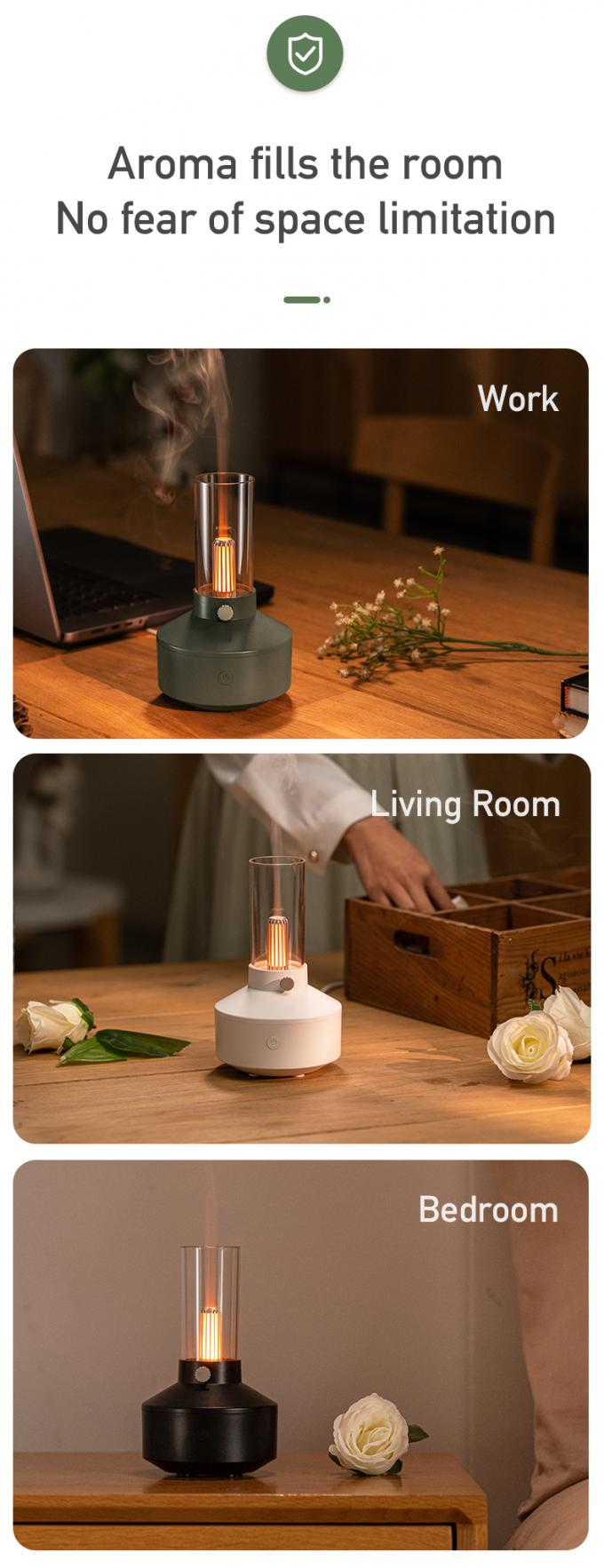 HOMEFISH Vintage Lampe Aromatherapie Maschine Retro Design Kleinschlafzimmerfeuchtiger zum Befeuchten 8