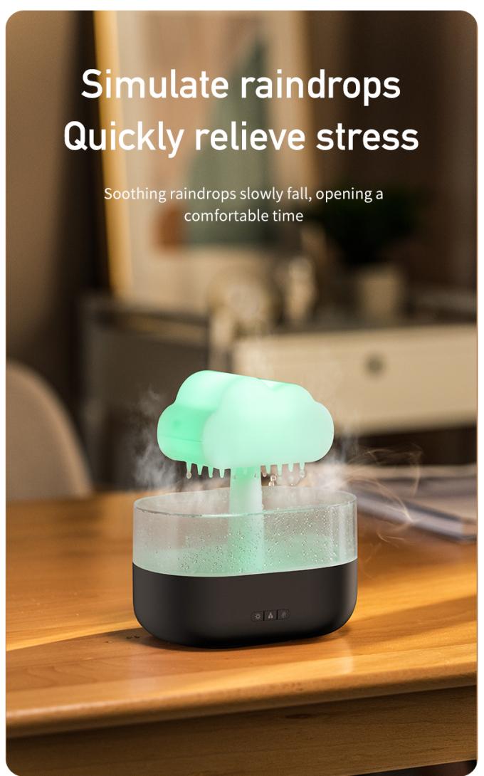 HOMEFISH Regentropfen-Aromatherapie-Maschine mit farbenfroher Atmosphäre Licht zur Stresslinderung 2