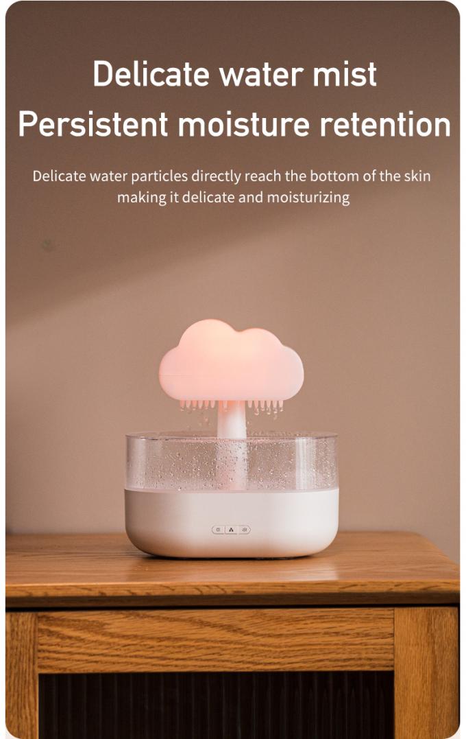 HOMEFISH Regentropfen-Aromatherapie-Maschine mit farbenfroher Atmosphäre Licht zur Stresslinderung 4