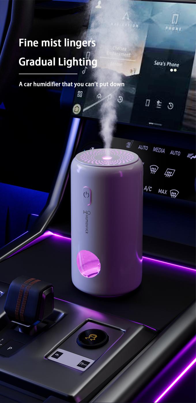 Drahtloser Auto-Luftreiniger mit Luftbefeuchter und Aromatherapie für die Erfrischung unterwegs 0