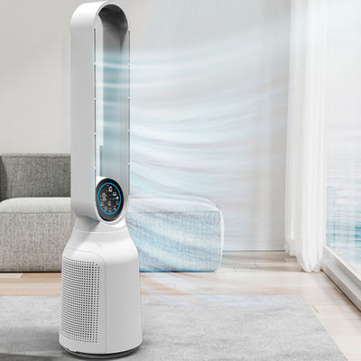 Multifunktionales Smart 2 in 1 Heimluftfilter Ganzhaus HEPA-Filter Blattloser Luftreiniger Stehventilator Turmventilator