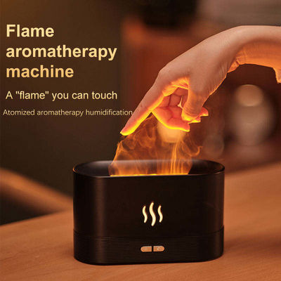 HOMEFISH ABS PP Ultraschall Aromabefeuchter Flammen Aromatherapie Maschine 180ml