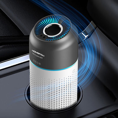 HOMEFISH PM2.5 TVOC-Sensor Luftreiniger für Fahrzeuge mit Hepa-Filter-Gestenkontrolle