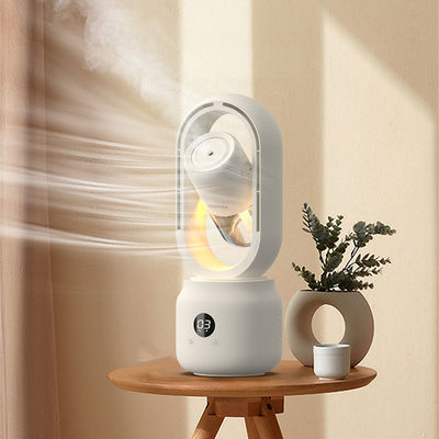 HOMEFISH 300 ml Wasserbehälter 2000mah Wiederaufladbarer Raumfeuchtiger Ventilator ohne Vane