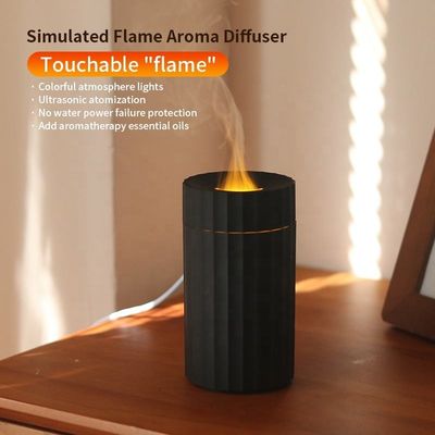 Guter Preis Typ C 100 ml Flammenbefeuchter Feuer Aroma Diffuser mit 7C LED Wechsellicht Online