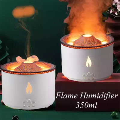 Guter Preis 1 Muster Ok Vulkan Flammenbefeuchter LED Farbe Flammeffekt Ultraschall Aromaöl Diffuser für Hotel zu Hause Dropshipping Online