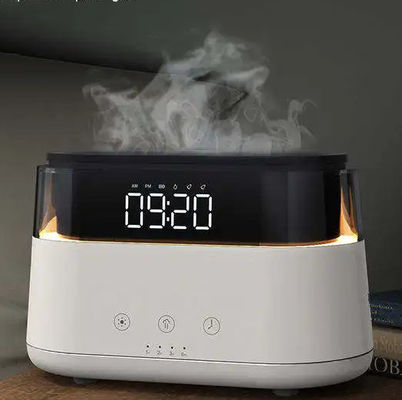 Guter Preis Smart Flame Effect Diffuser Luftbefeuchter Ruhiger Multifunktionaler Aroma Diffuser Aromatherapie Diffuser Luftbefeuchter mit LED-Uhr Online