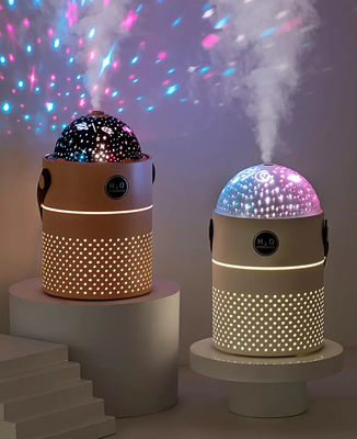Guter Preis Galaxy Projection Lichtluftbefeuchter 500ML Zwei-Modus-intelligenter wiederaufladbarer drahtloser Ultraschallnebelmacher Luftbefeuchter Online